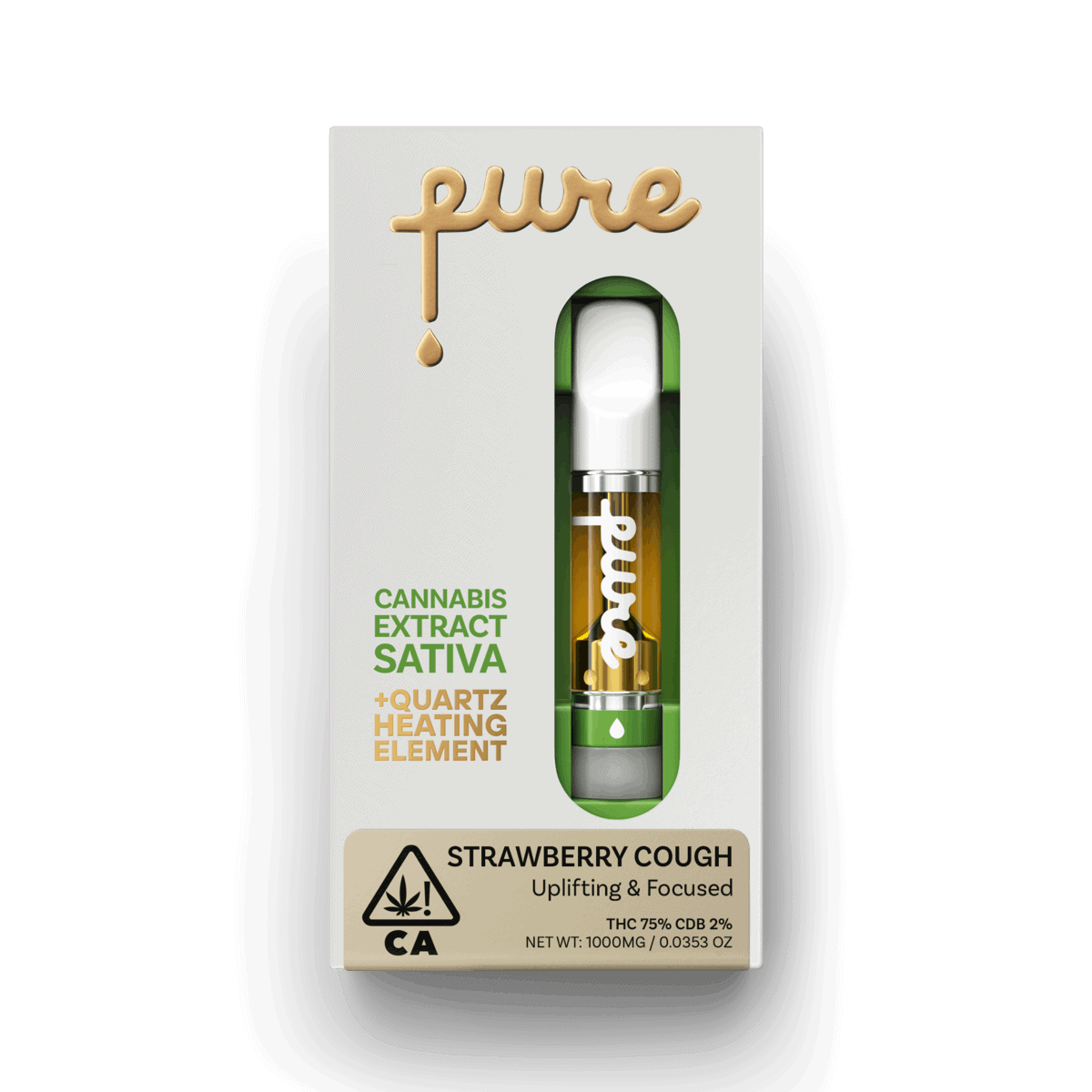 STRAWBERRY COUGH-QUARTZ LIVE ROSIN VAPE CARTRIDGE