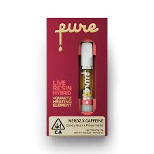NERDZ x CAFFEINE-QUARTZ LIVE ROSIN VAPE CARTRIDGE